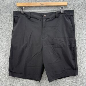 SOYBU Men's Active‎ Stretch High Rise Shorts Black Size XL 9" Inseam Pockets